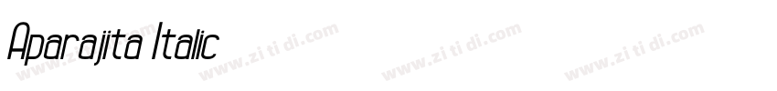Aparajita Italic字体转换